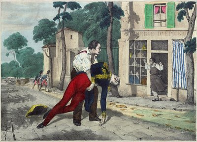 The Death of Ferdinand Philippe Louis, Duke of Orleans in Neuilly, 13th July 1842 by French School